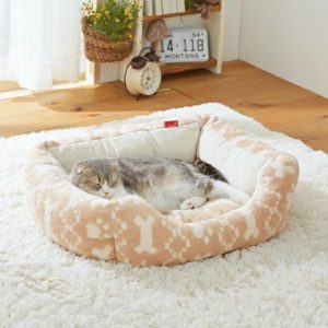 オーガニックコットンの自然素材猫ベッド