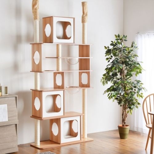 おしゃれなインテリアを楽しもう デザインで選ぶキャットタワーおすすめ11選 ペットナウ